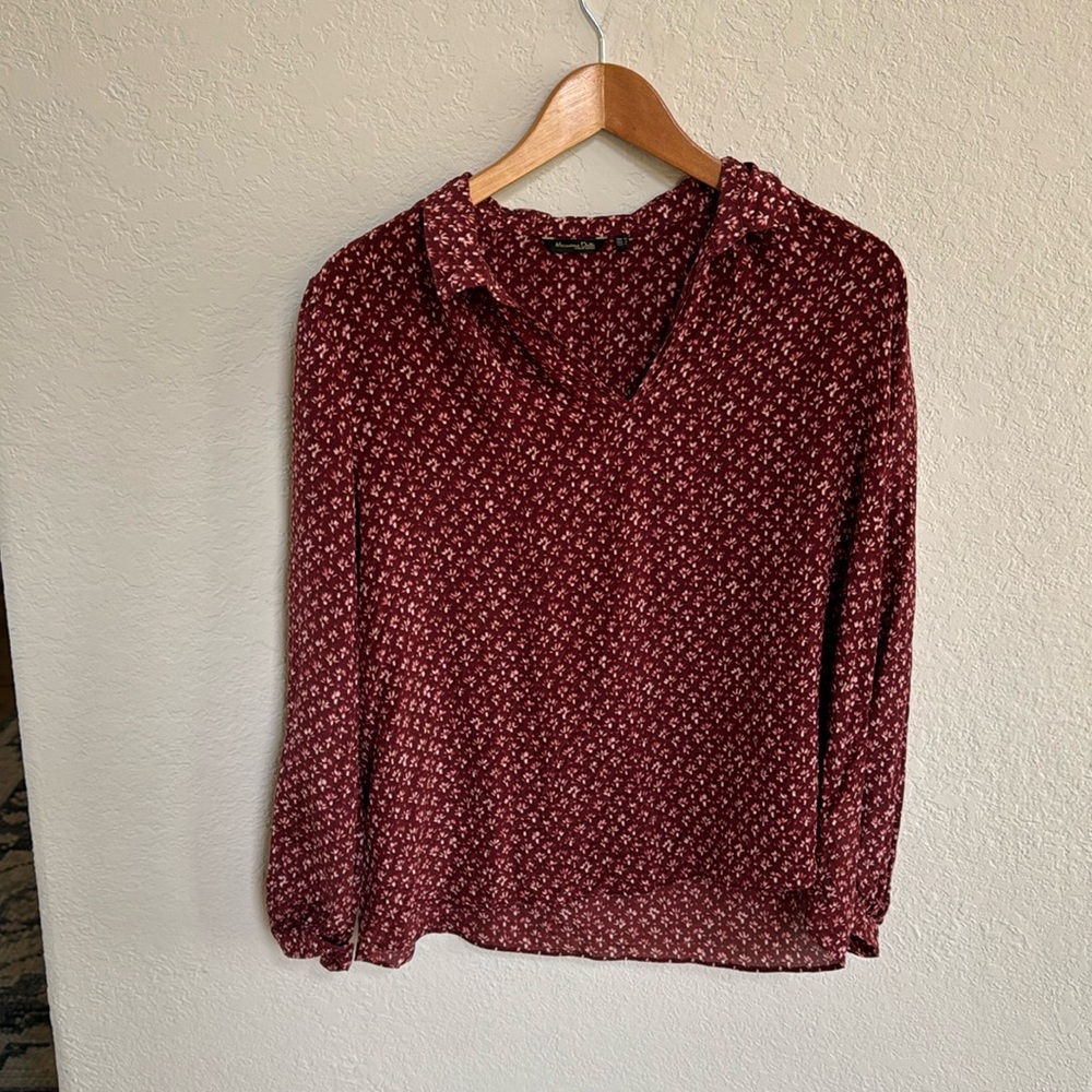 Massimo Dutti Long Sleeve Blouse - Picture 2 of 6